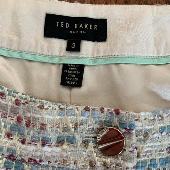 Ted Baker Tweed Shorts Size 8 - Picture 5 of 7